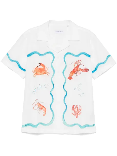 Maison Labiche lobster-print shirt