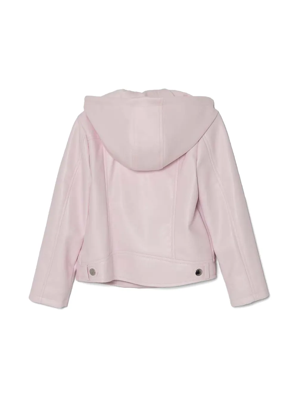 guess kids logo-plaque jacket - Roze