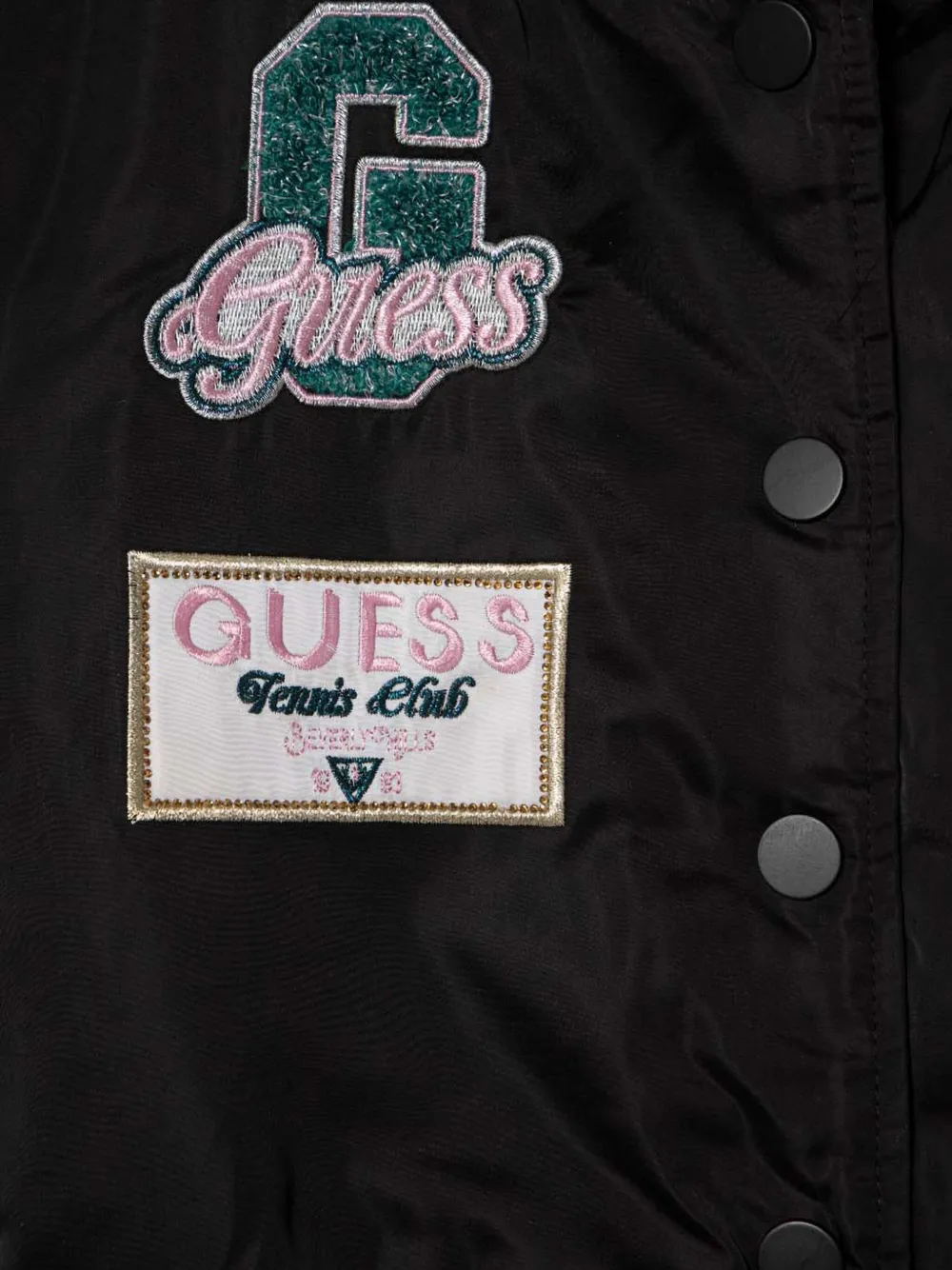 guess kids Bomberjack met logo Zwart