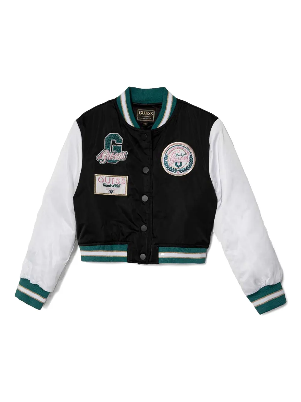 Guess kids Bomberjack met logo Zwart
