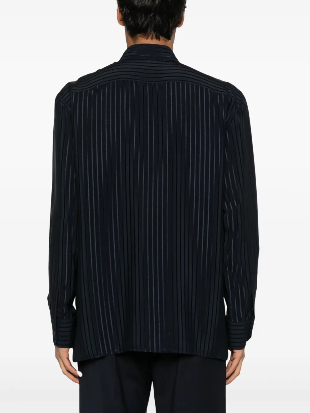 Saint Laurent Gestreept overhemd Blauw