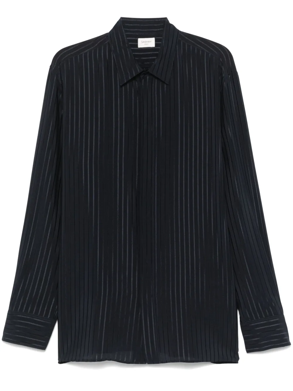 Saint Laurent striped silk shirt | Blue | Image 1