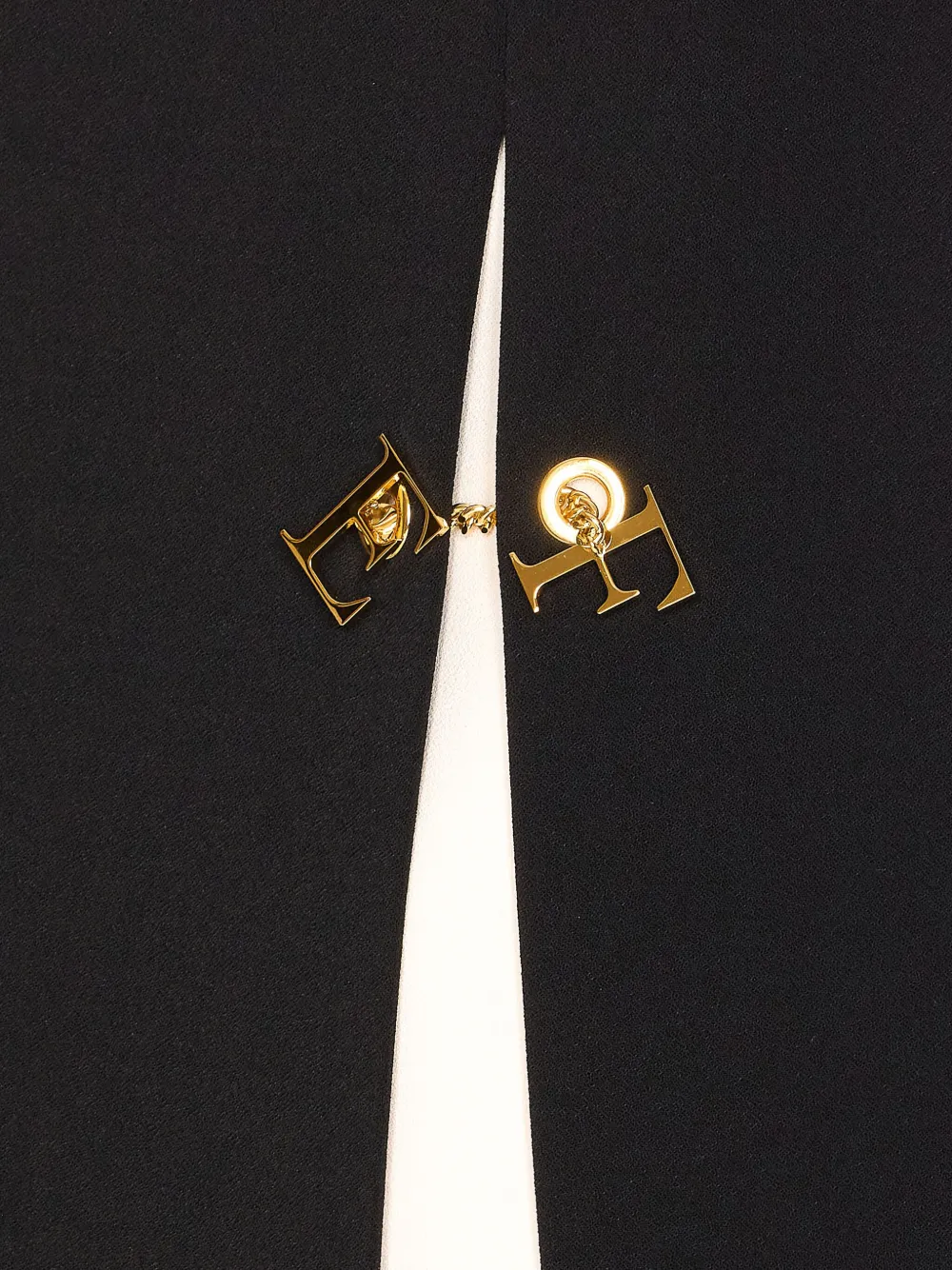 Elisabetta Franchi Mini-rok met logo Zwart