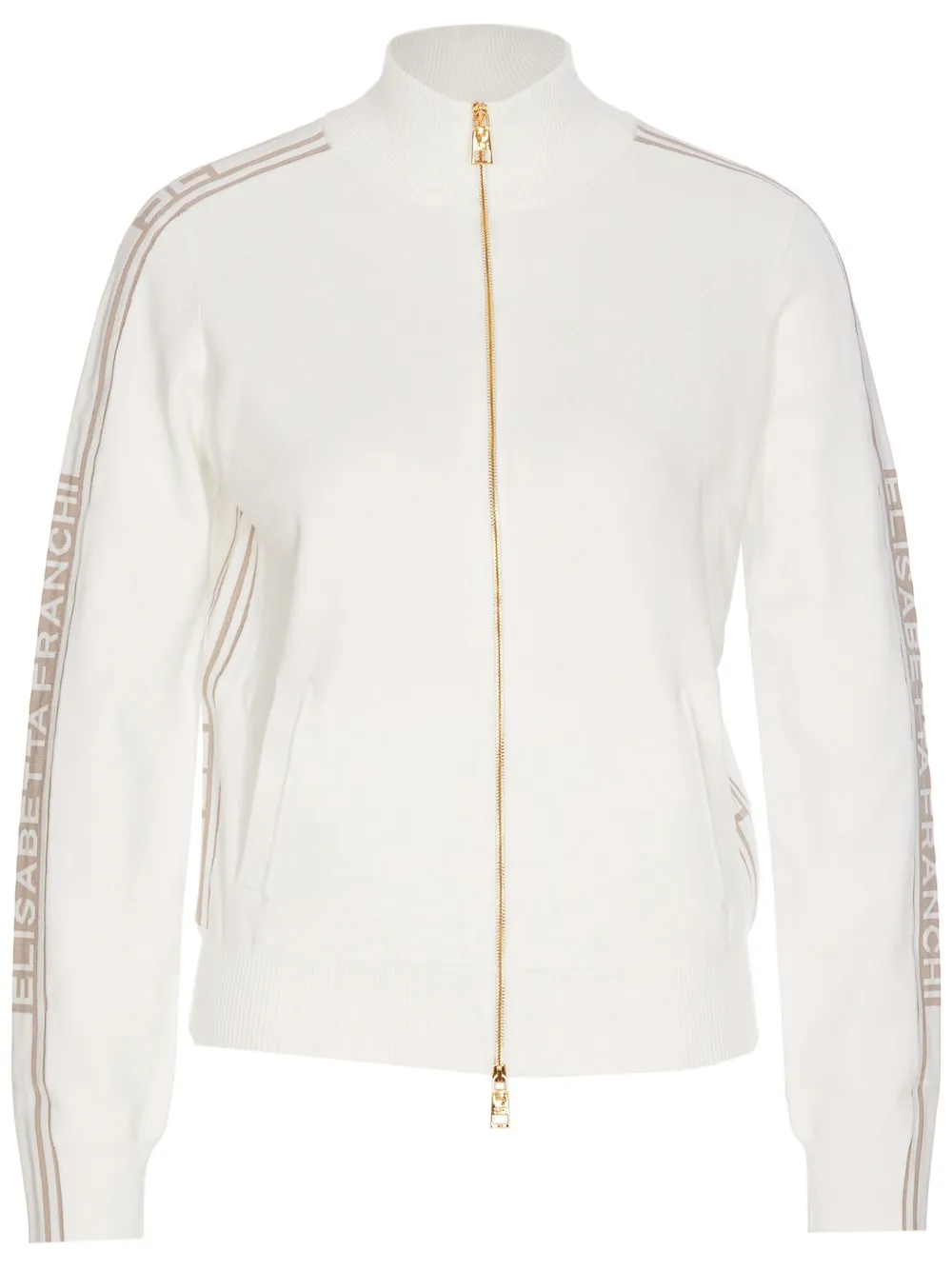 Elisabetta Franchi ロゴ ジャケット | ホワイト | FARFETCH JP