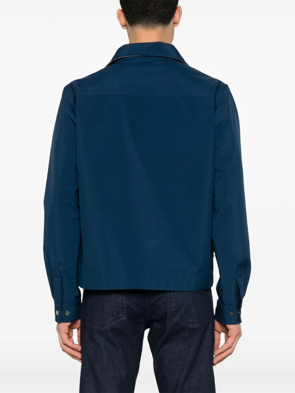 Moorer Waterdicht shirtjack Blauw