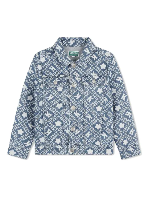 Kenzo Kids all-over logo-print jacket