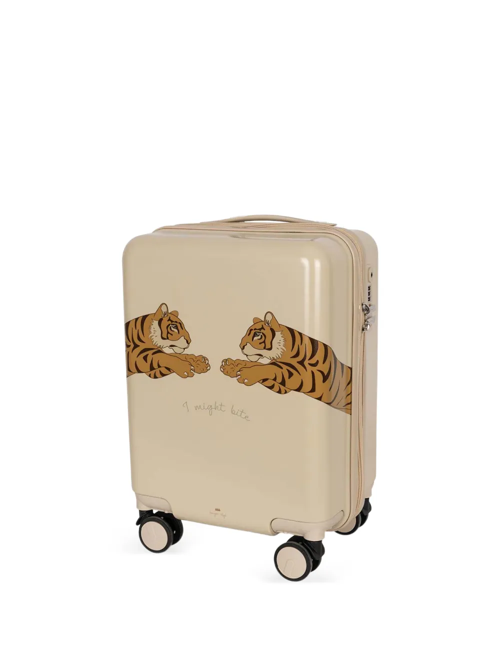 Konges Sløjd Tiger-print Suitcase In Neutral