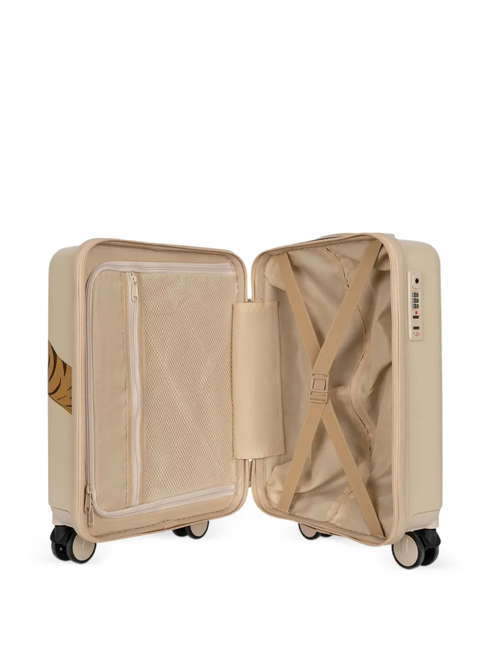 Konges Sløjd Koffer met tijgerprint Beige
