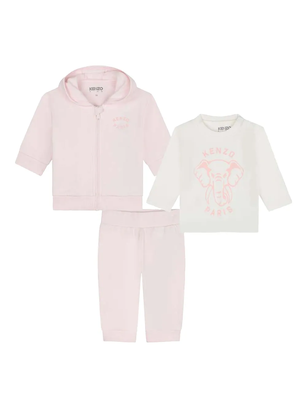 Kenzo Kids cotton tracksuit | Pink | Image 1