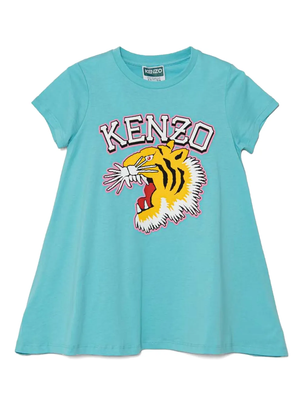 Kenzo Kids Jurk van biologisch katoen Blauw