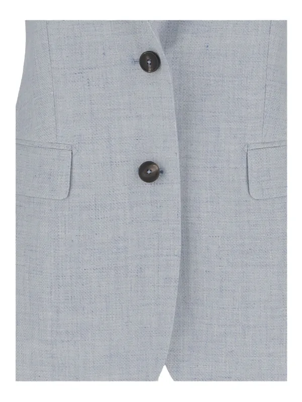アウターその他 TAGLIATORE Woman Blazer Blue JPARIGI10B750026 I1234 Tagliatore single-breasted Blazer | Blue | FARFETCH