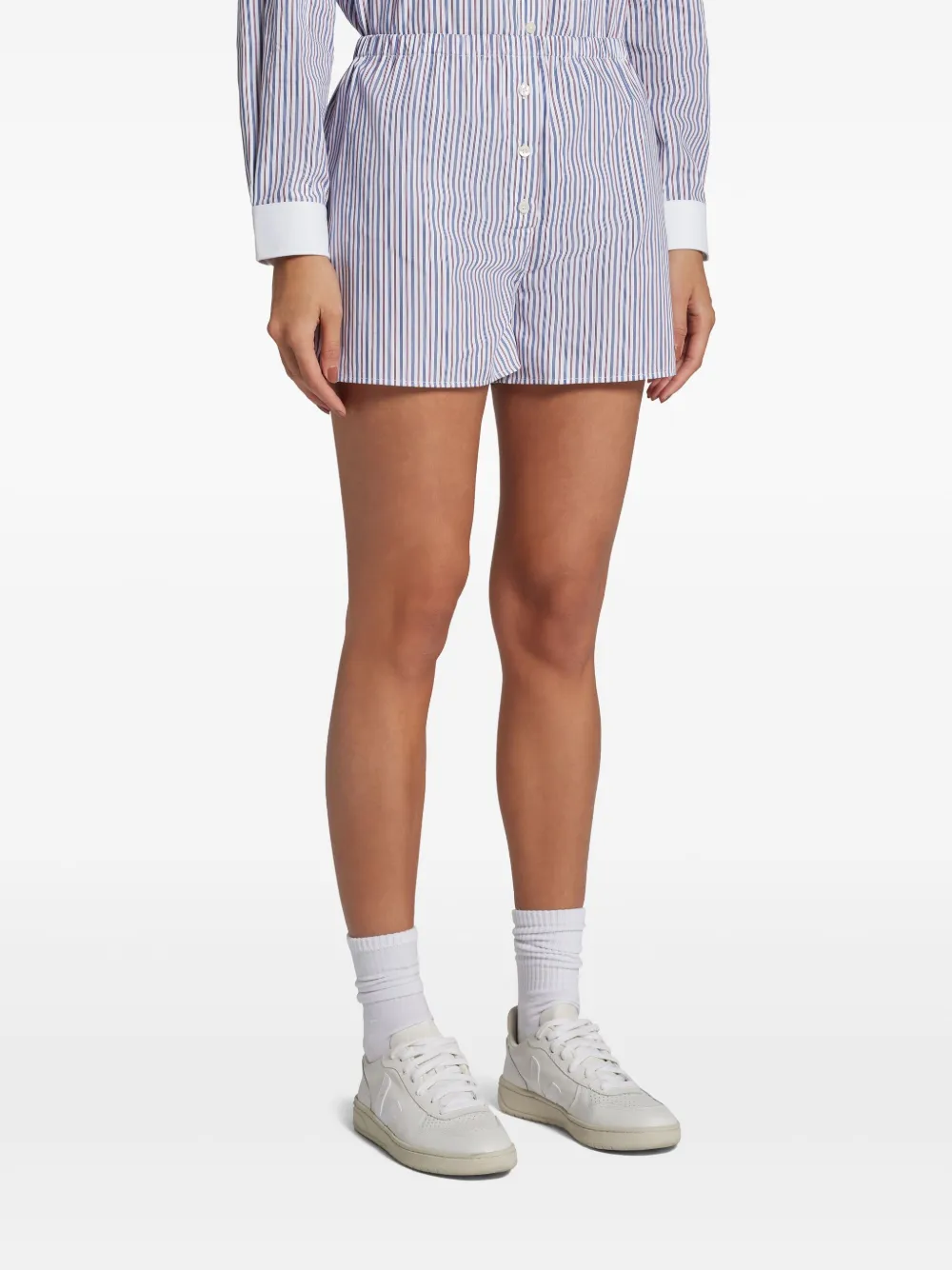 Sporty & Rich Katoenen shorts Blauw