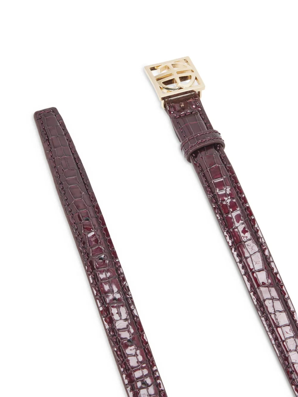 ANINE BING leather belt - Rood