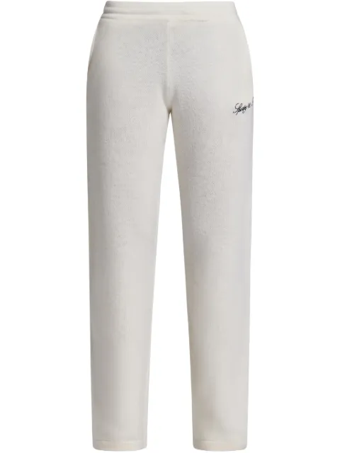 Sporty & Rich logo-embroidered track pants 