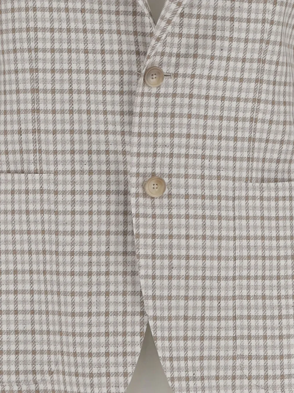 Tagliatore Geruite blazer Beige