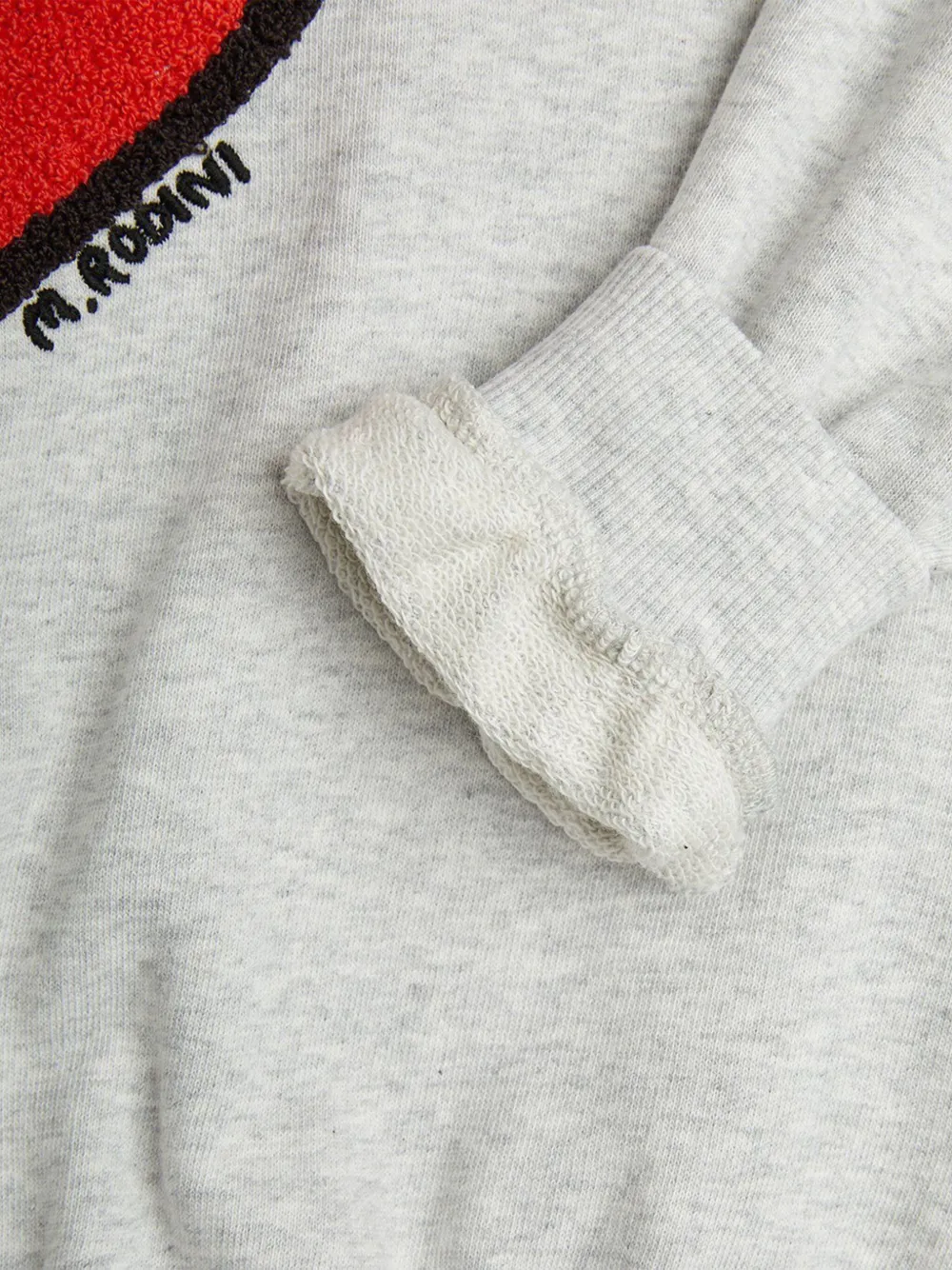 Mini Rodini Sweater met hartpatroon Grijs