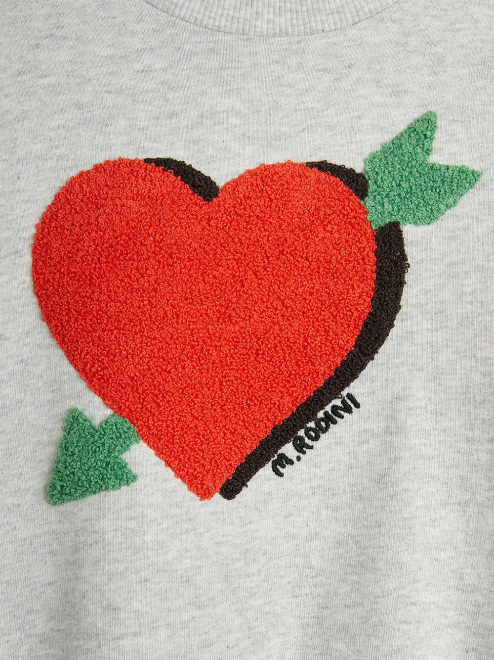 Mini Rodini Sweater met hartpatroon Grijs
