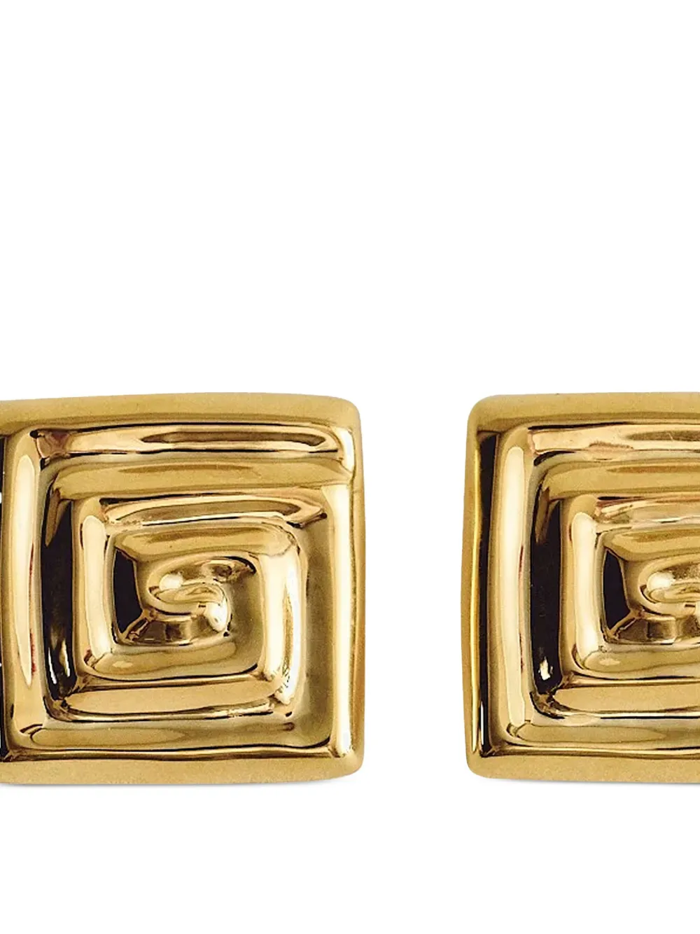 LOUIS ABEL Uzu Square earrings - Goud