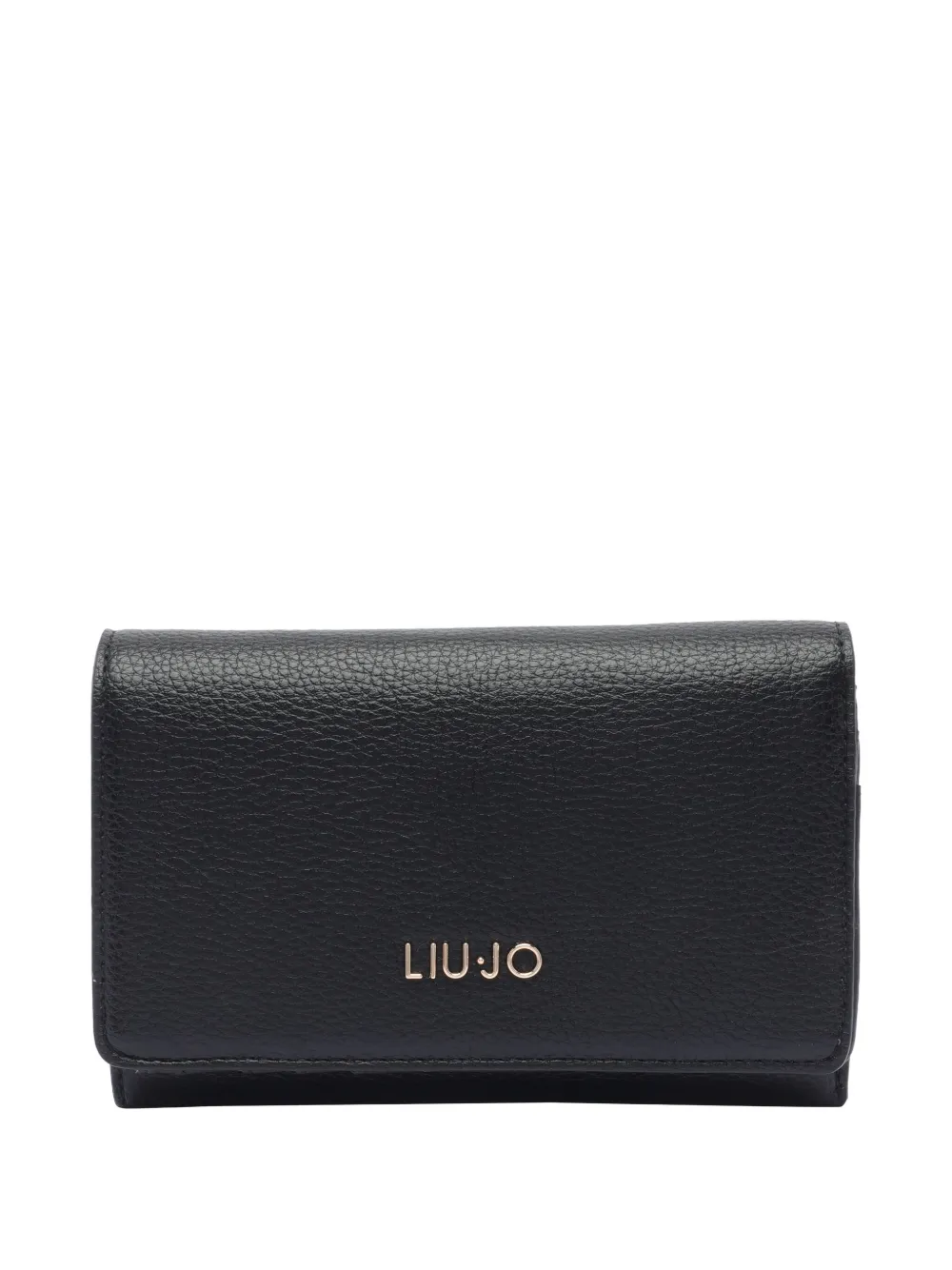 LIU JO logo-lettering wallet - ブラック LIU JO logo-lettering wallet - ブラック