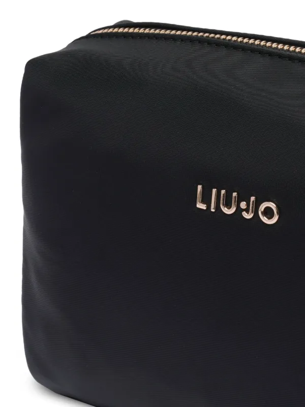メイクポーチ LIU JO Woman Cosmetic case Black AA5248T4559 22222 LIU JO Logo Make Up Bag | Black | FARFETCH