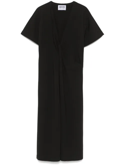 Robe mi-longue à fronces - MOSCHINO JEANS - Modalova