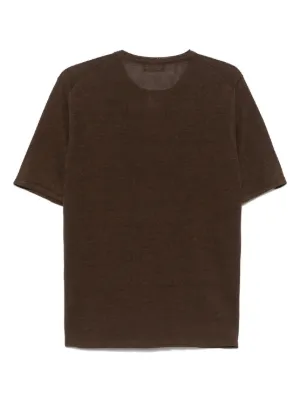 Roberto Collina メンズ リブコットンTシャツ 28474903_57943853_300.jpg