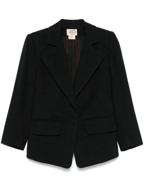 Hermès Pre-Owned 1990s felted-finish blazer