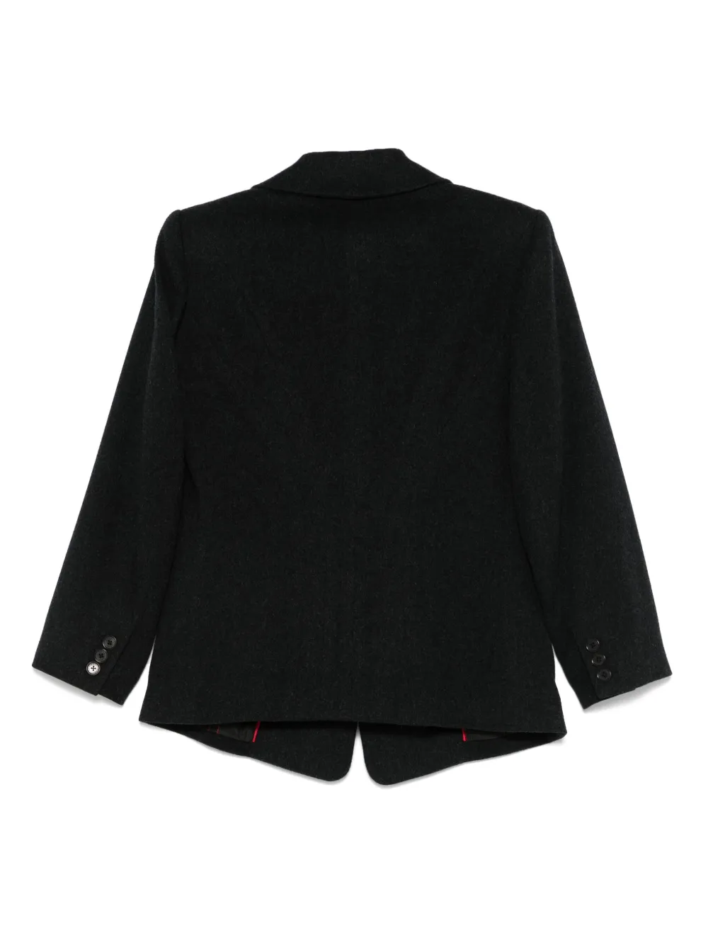 Hermès Pre-Owned 1990s blazer met vilten afwerking - Grijs