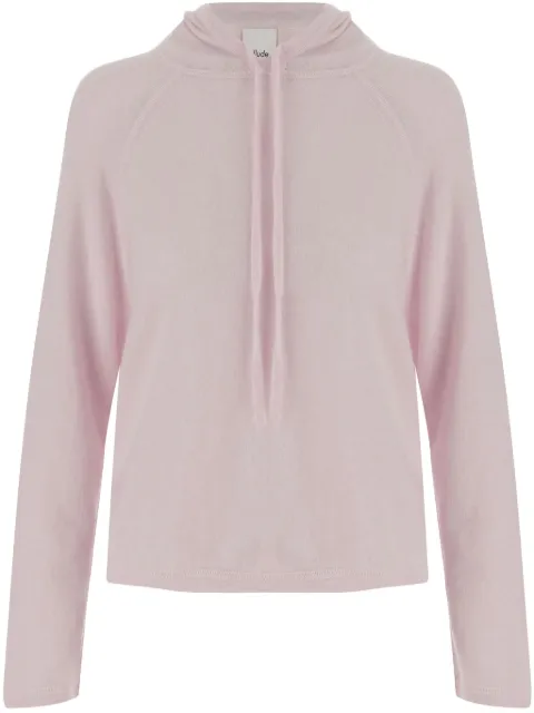 Allude knitted hoodie