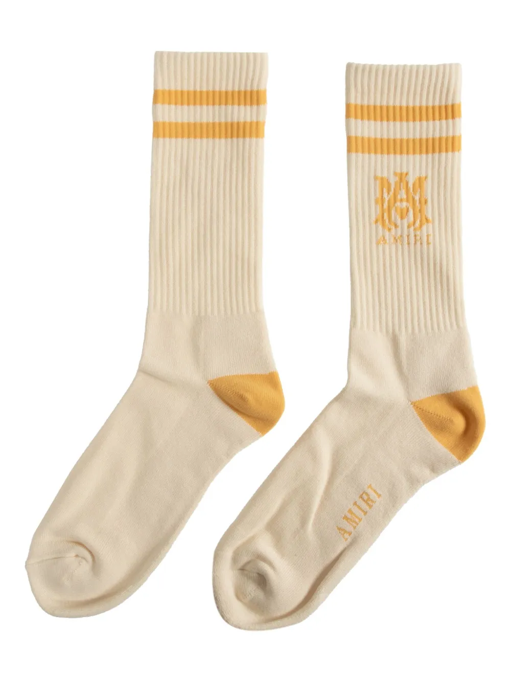 AMIRI logo socks - Beige