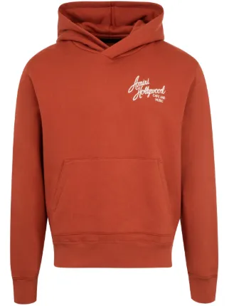 【関税込み】AMIRI オレンジ 'Amiri Hollywood' フーディ AMIRI: Orange 'Amiri Hollywood' Hoodie | SSENSE
