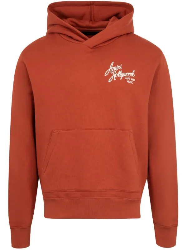 【関税込み】AMIRI オレンジ 'Amiri Hollywood' フーディ Orange 'Amiri Hollywood' Hoodie by AMIRI on Sale
