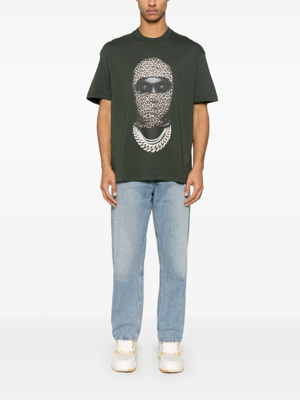 Ih Nom Uh Nit Leopard Mask T-shirt - Groen