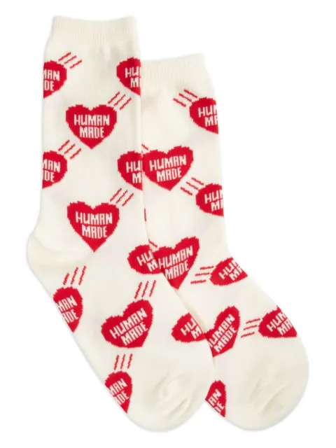 Human Made heart-intarsia socks