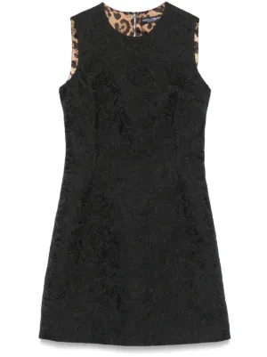 DOLCE&GABBANA パーティドレス ブラックのウィメンズ ミディドレス フローラルレース