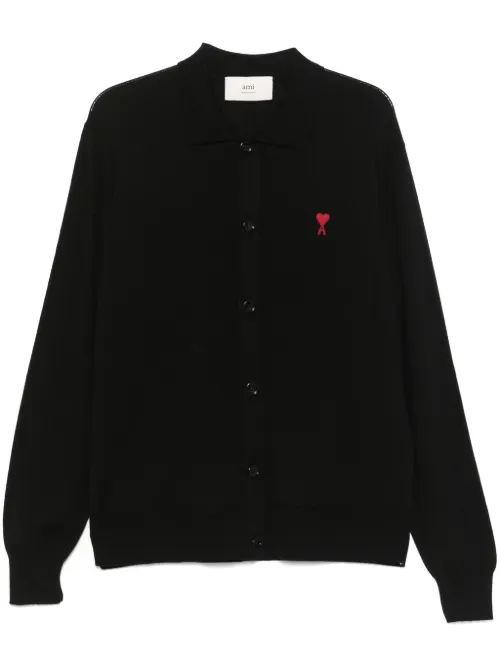 Cardigan à logo Ami de Coeur brodé - AMI Paris - Modalova