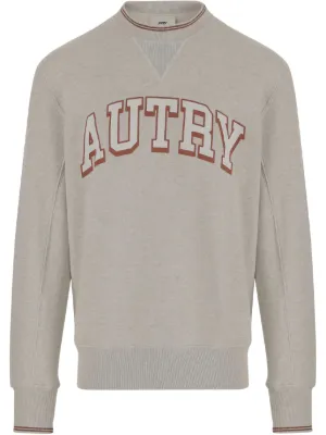ニット・セーター AUTRY Men Sweater SWPM03H1 Grey Autry American Flag Print Men's Sweatshirt Gray SWGMA753