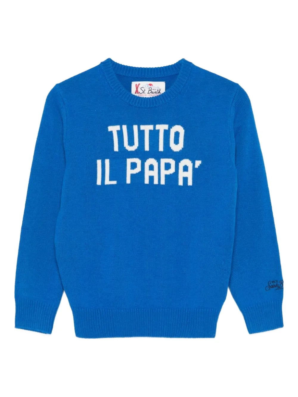 MC2 Saint Barth slogan-detailed sweater | Blue | Image 1