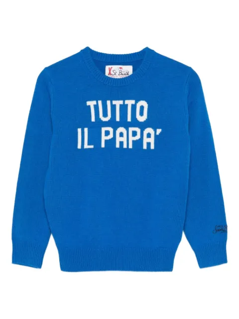 MC2 Saint Barth slogan-detailed sweater