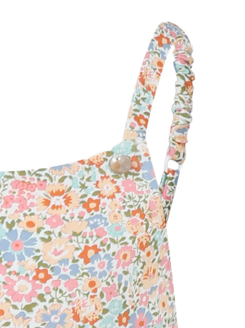 Bonpoint Badpak met bloemenprint Oranje