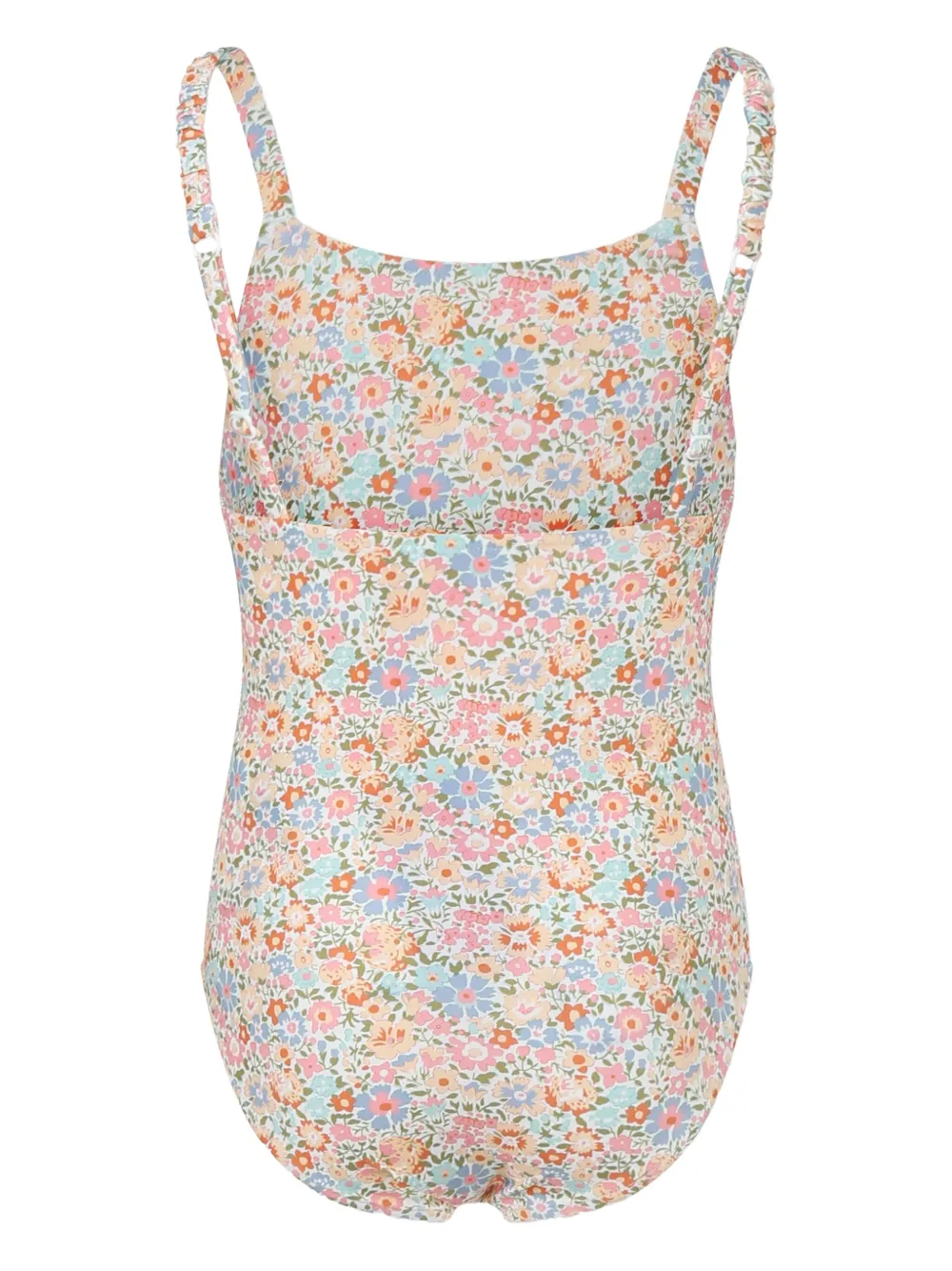 Bonpoint Badpak met bloemenprint Oranje