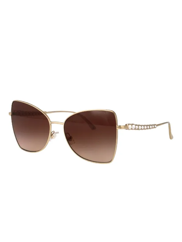Jimmy Choo Gold Embellished Sunglasses 28475296_57817986_600.jpg main image 4