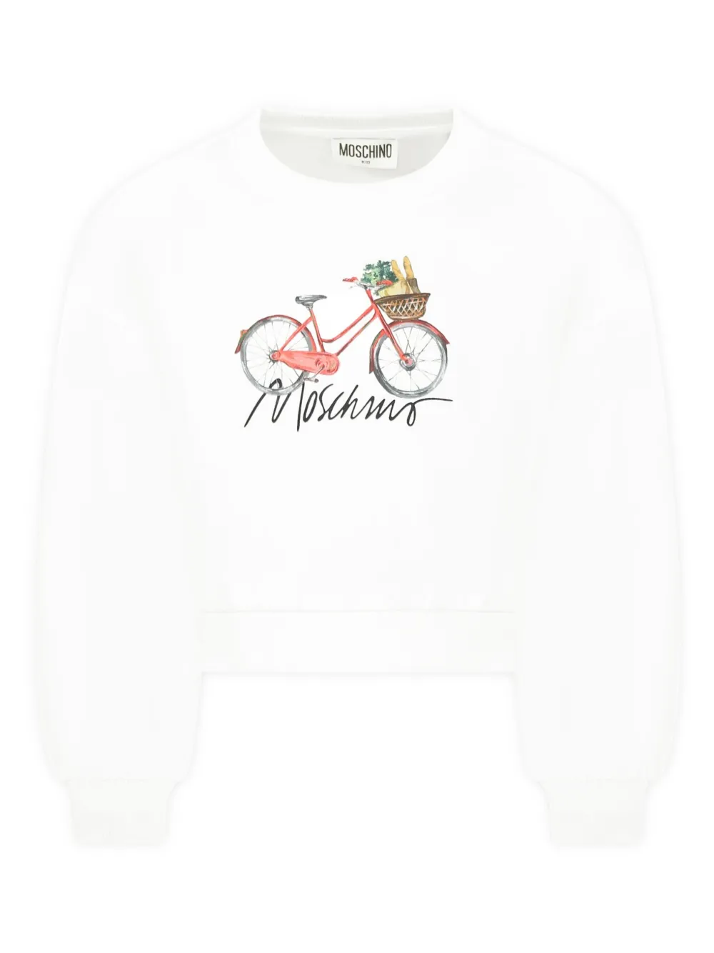 Moschino Kids Sweater met logoprint Wit