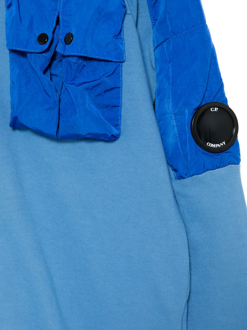 C.P. Company Kids Sweater met geborduurd logo Blauw