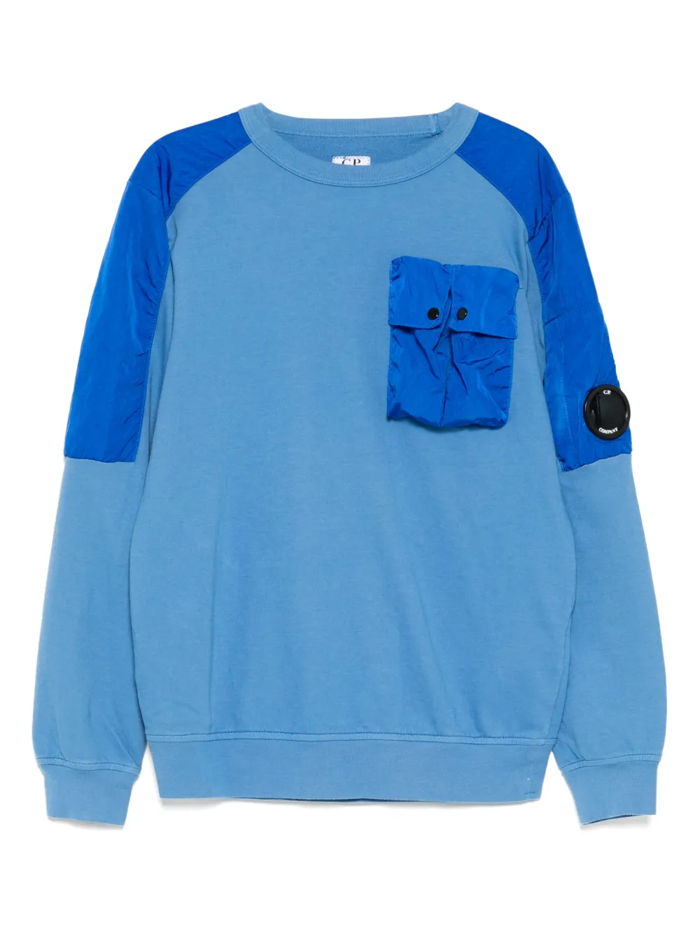 C.P. Company Kids Sweater met geborduurd logo Blauw