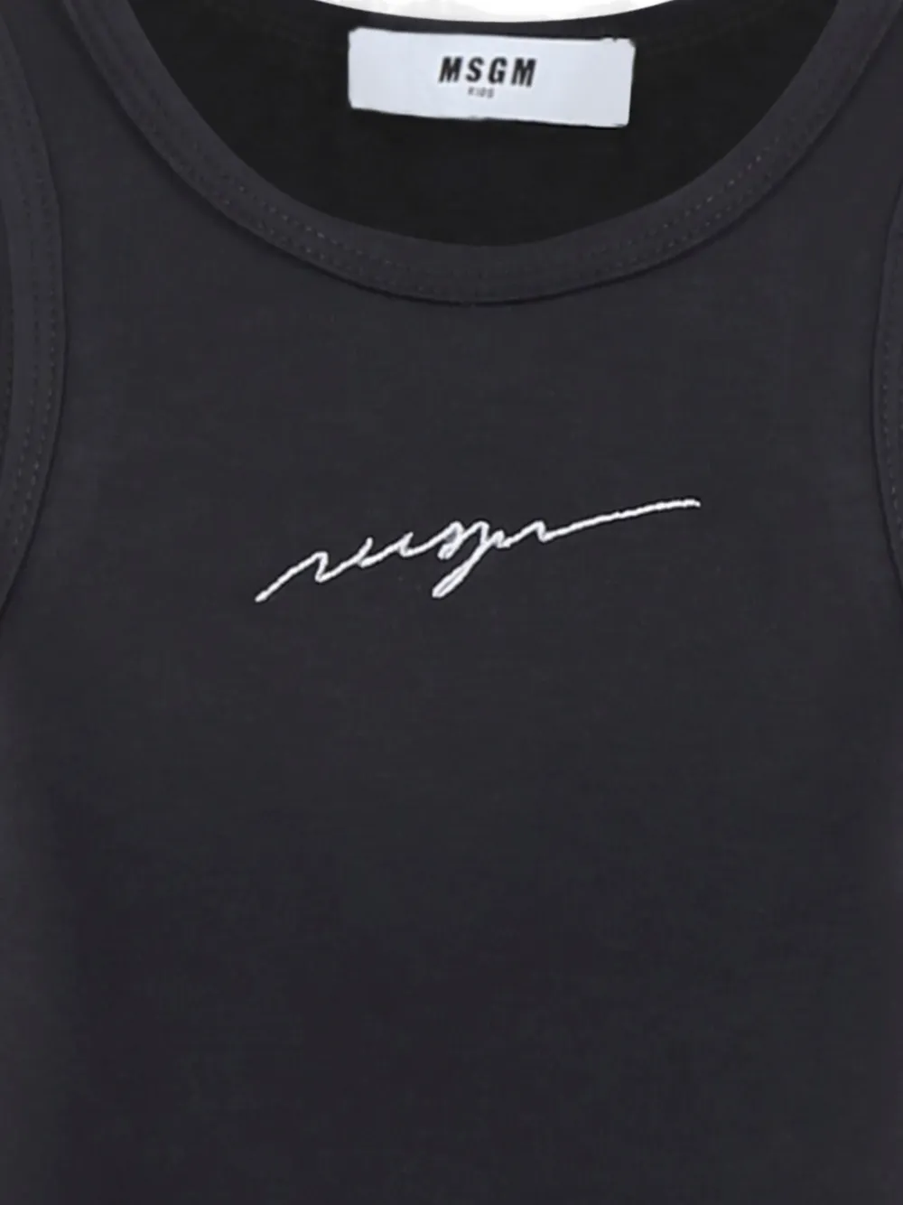 MSGM Kids Katoenen jurk Zwart