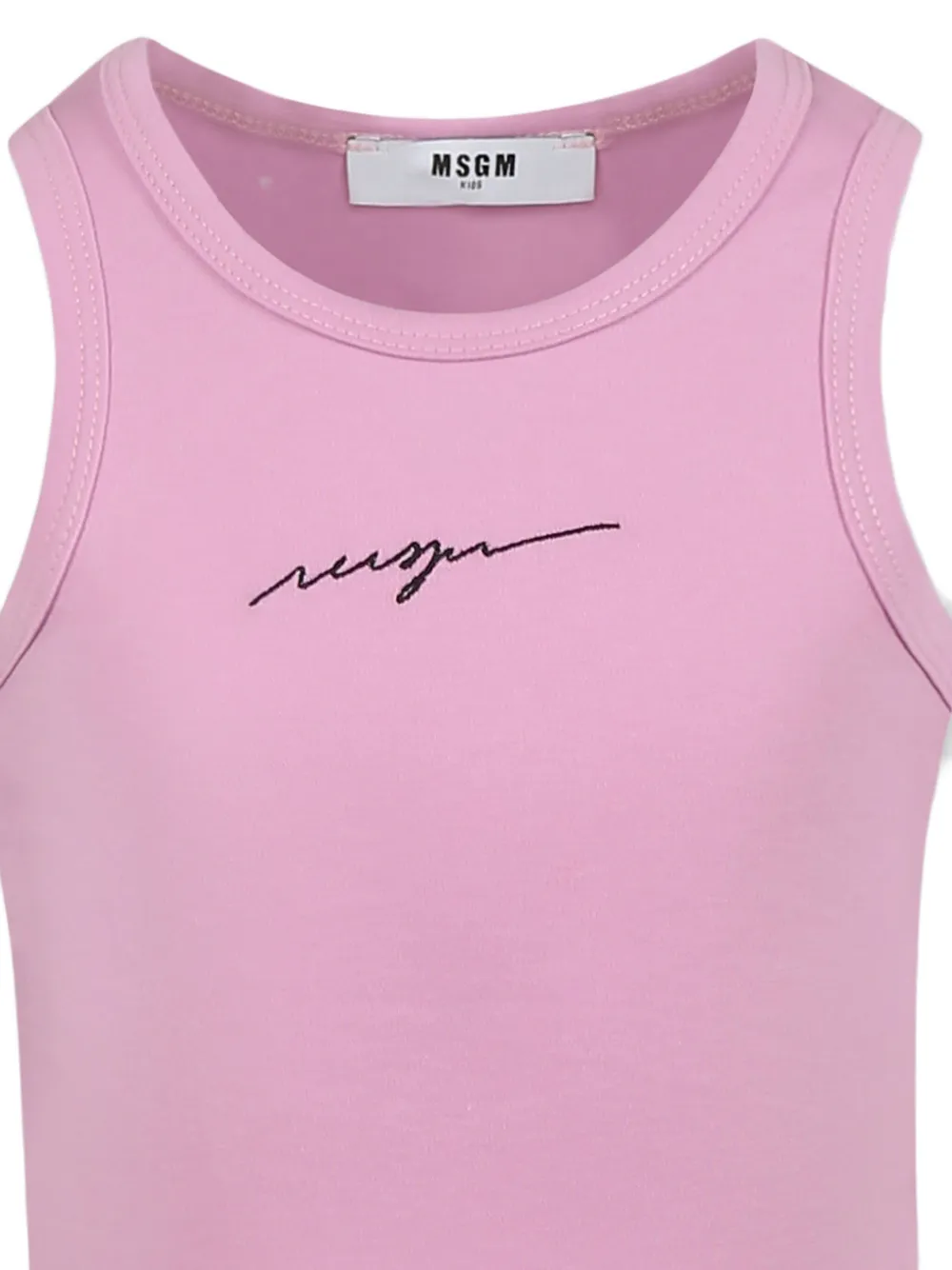 MSGM Kids Katoenen jurk Roze