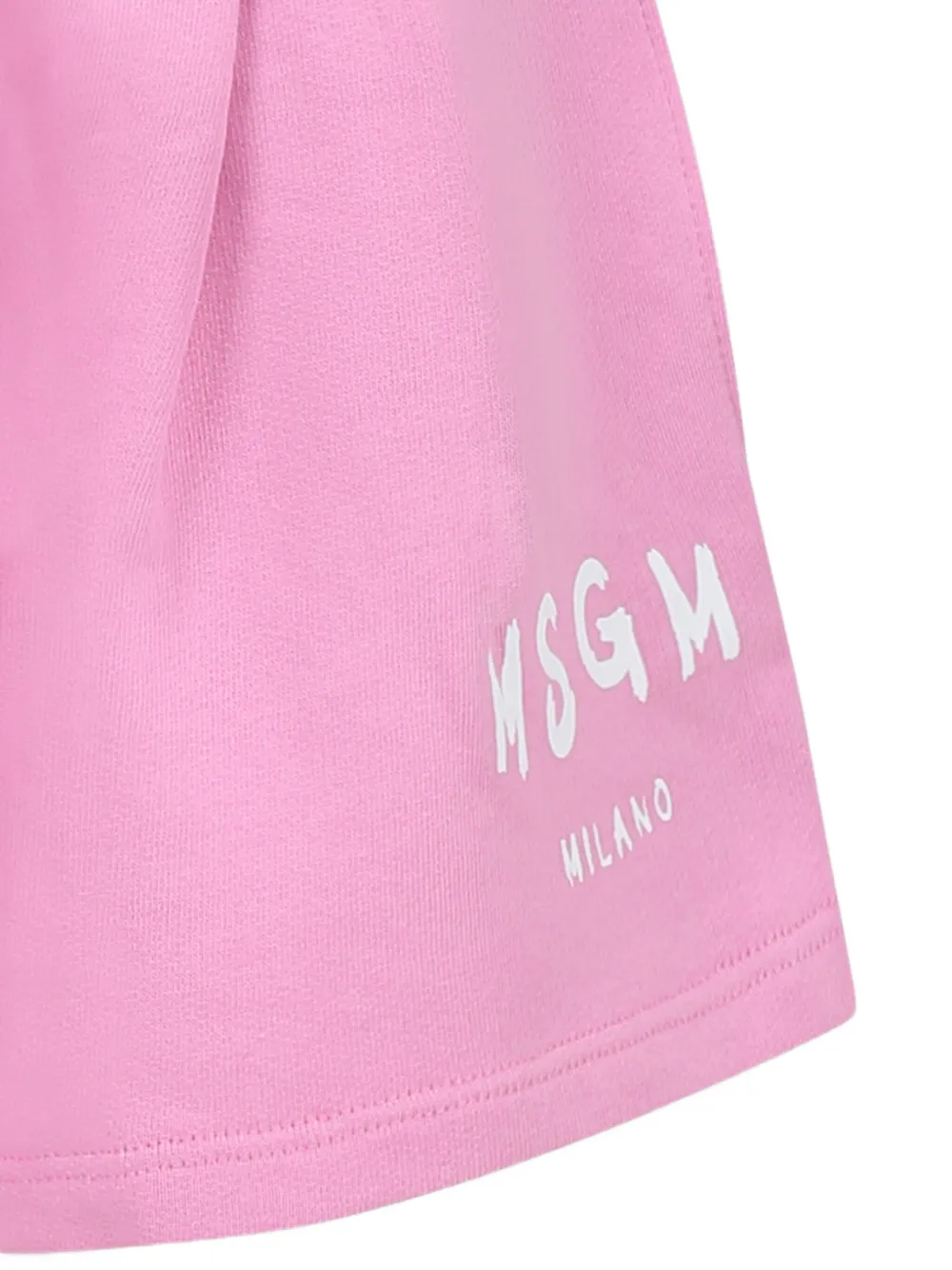 MSGM LOGO-PRINT TRACK SHORTS
