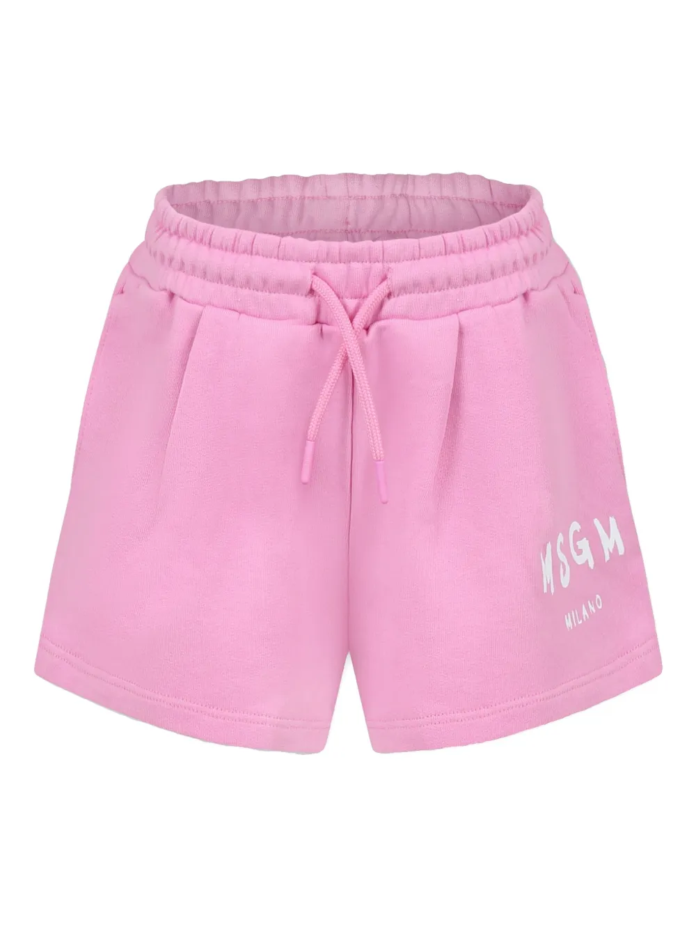 MSGM LOGO-PRINT TRACK SHORTS