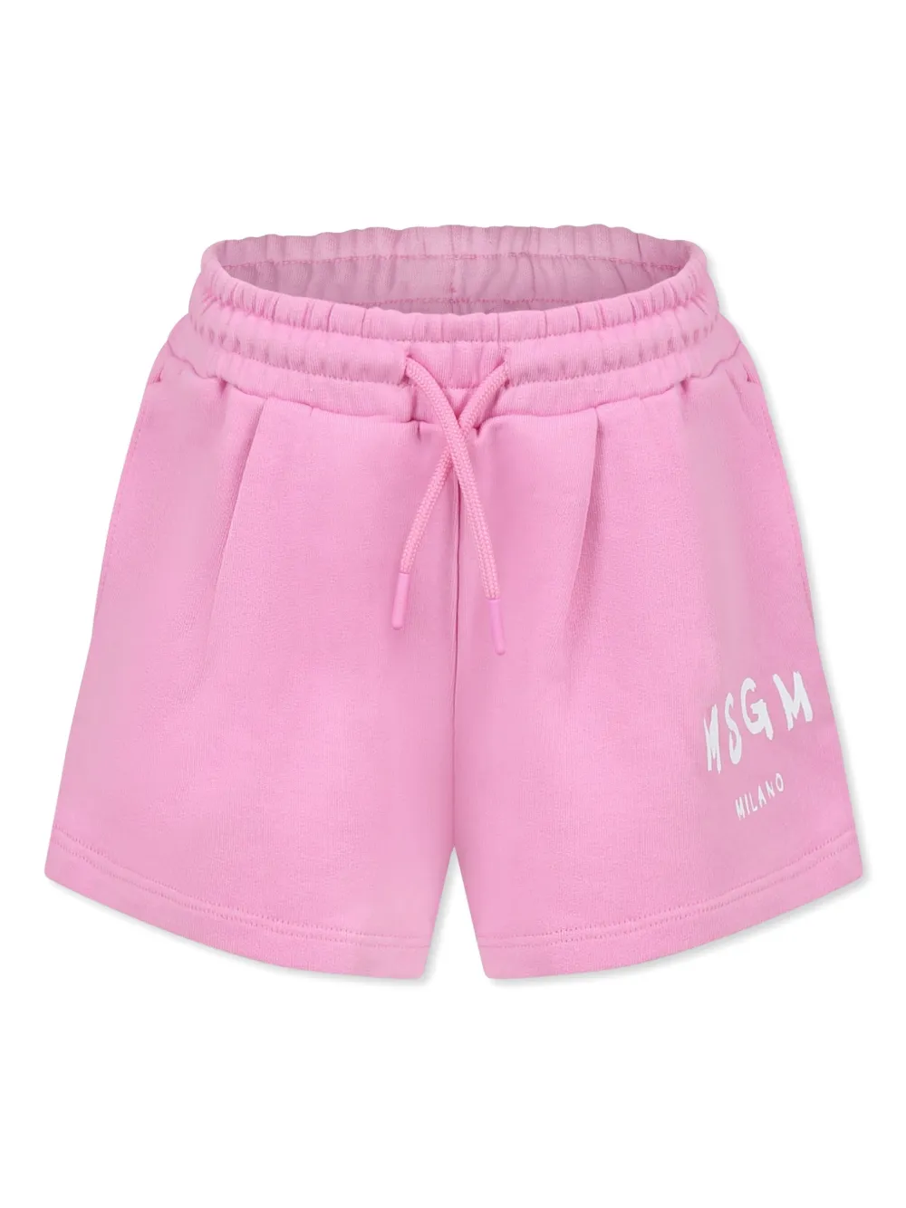 MSGM Kids logo-print track shorts | Pink | Image 1